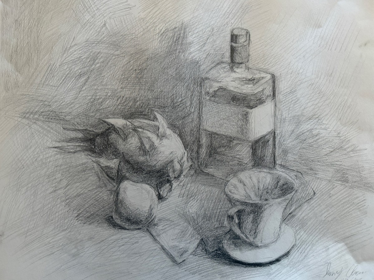 Fine art student work - drawing, painting, and sketching from Binyang Fine Arts Studio Bergen County
