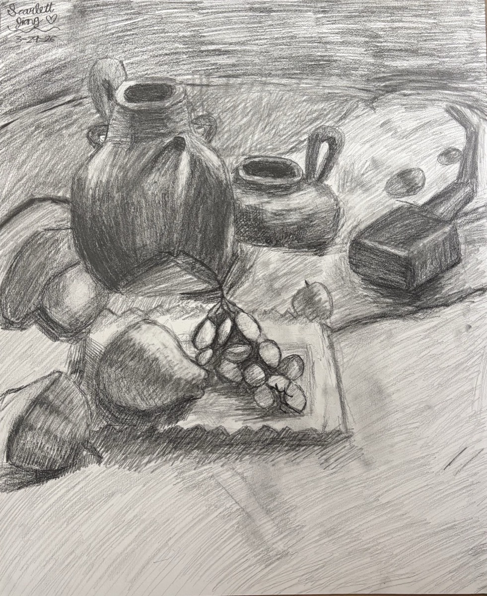 Fine art student work - drawing, painting, and sketching from Binyang Fine Arts Studio Bergen County